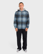 Baja Long Sleeve Flannel Shirt - Dark Denim