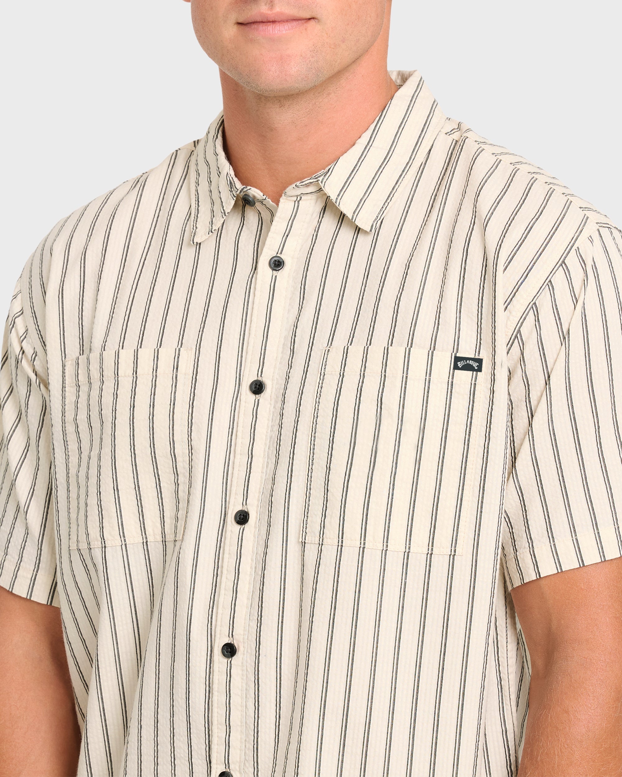 Vista Short Sleeve Woven Shirt - Off White