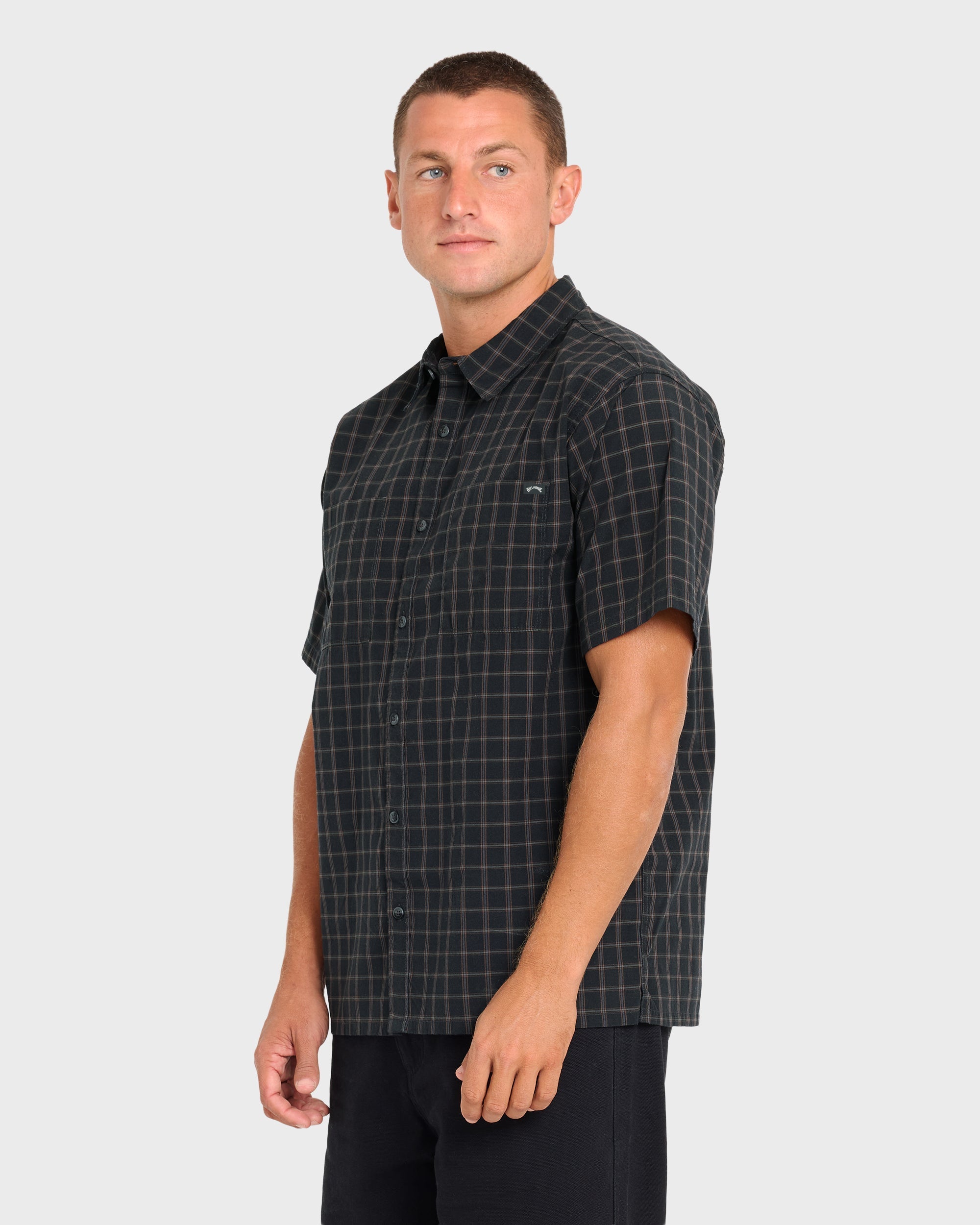 Vista Short Sleeve Woven Shirt - Phantom
