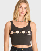 Into The Sea Tank Top - Off Black