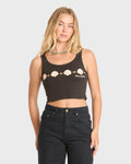 Into The Sea Tank Top - Off Black