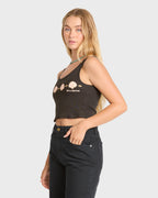 Into The Sea Tank Top - Off Black