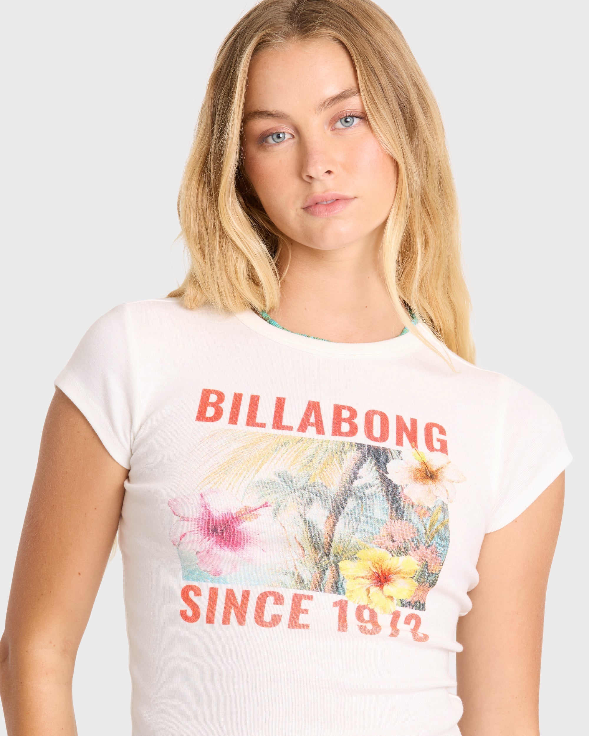 Take A Moment Short Sleeve Knit Graphic T-Shirt - Salt Crystal
