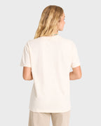 Heading West Short Sleeve Knit T-Shirt - White Cap