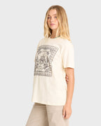 Heading West Short Sleeve Knit T-Shirt - White Cap