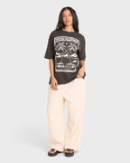 Tropical Filmore Short Sleeve Knit Graphic T-Shirt - Off Black