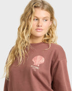 Light In View Crewneck Sweatshirt - Espresso