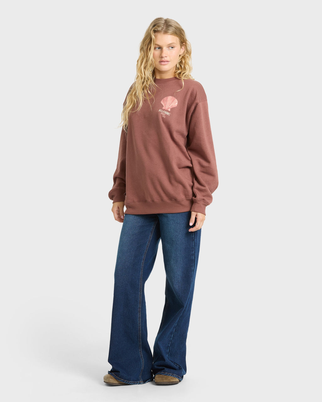 Light In View Crewneck Sweatshirt - Espresso