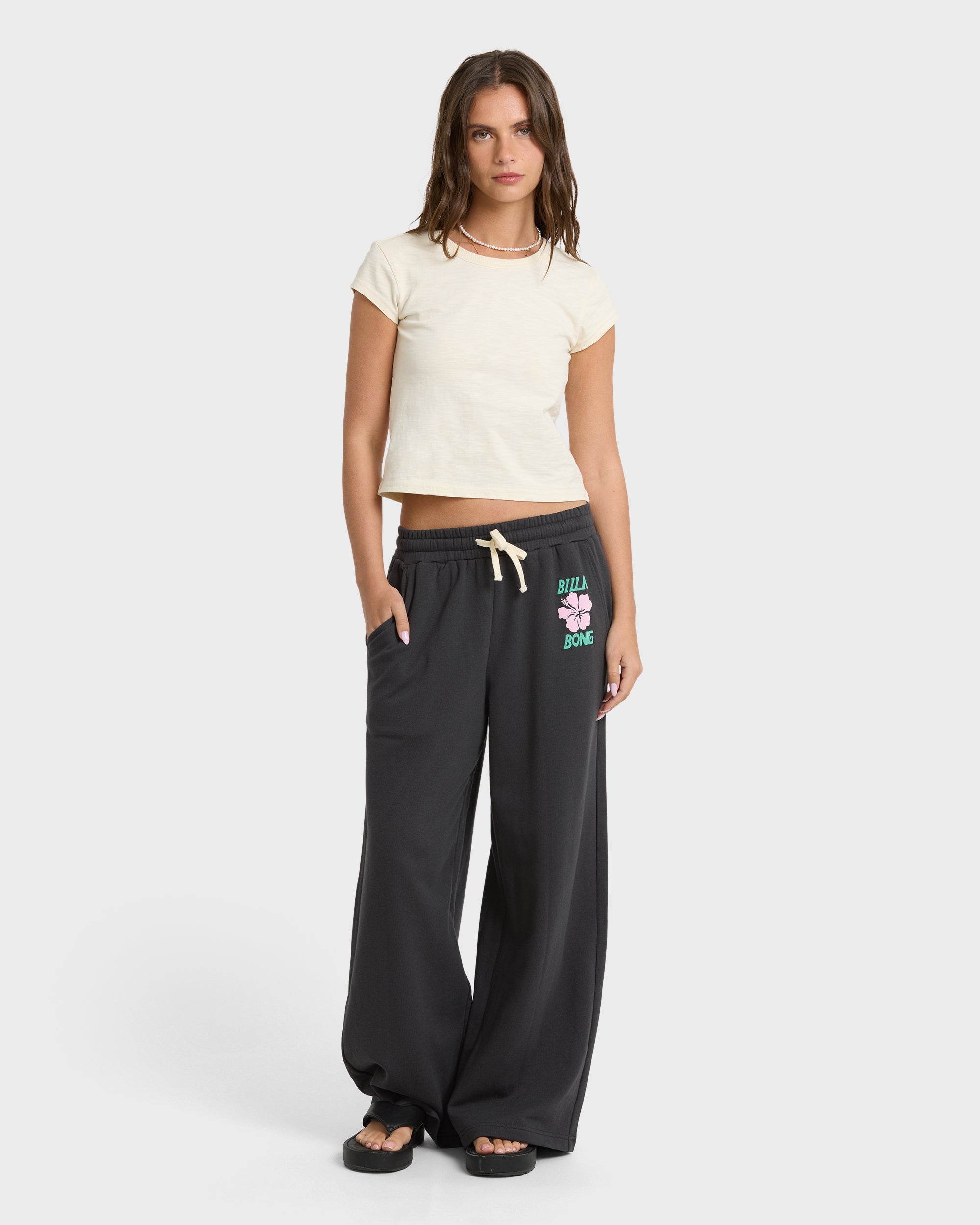 Midnight Session Fleece Pants - Off Black