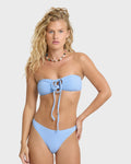 Rising Tide Drew Bandeau Bikini Top - Blue Bell