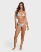 Tide Pool Mini Triangle Bikini Top - Light Blue Multi