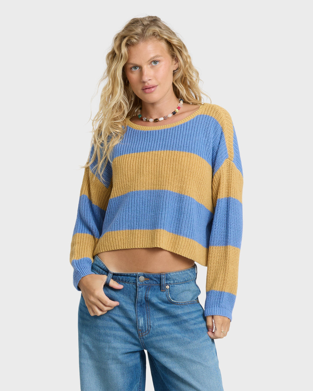 Lit Light Crewneck Sweater - Curry