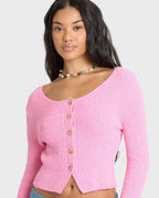 Good Luck Cardigan - Prism Pink