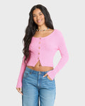 Good Luck Cardigan - Prism Pink