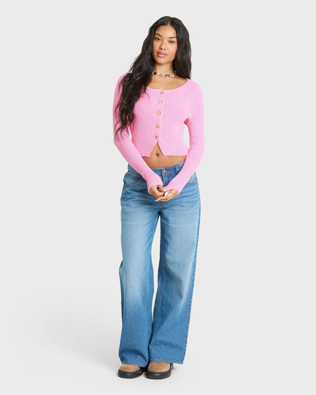 Good Luck Cardigan - Prism Pink