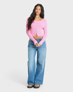 Good Luck Cardigan - Prism Pink