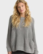 Gone Fishin Crewneck Sweater - Cobblestone