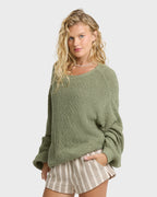 Open Air Crewneck Sweater - Army Green
