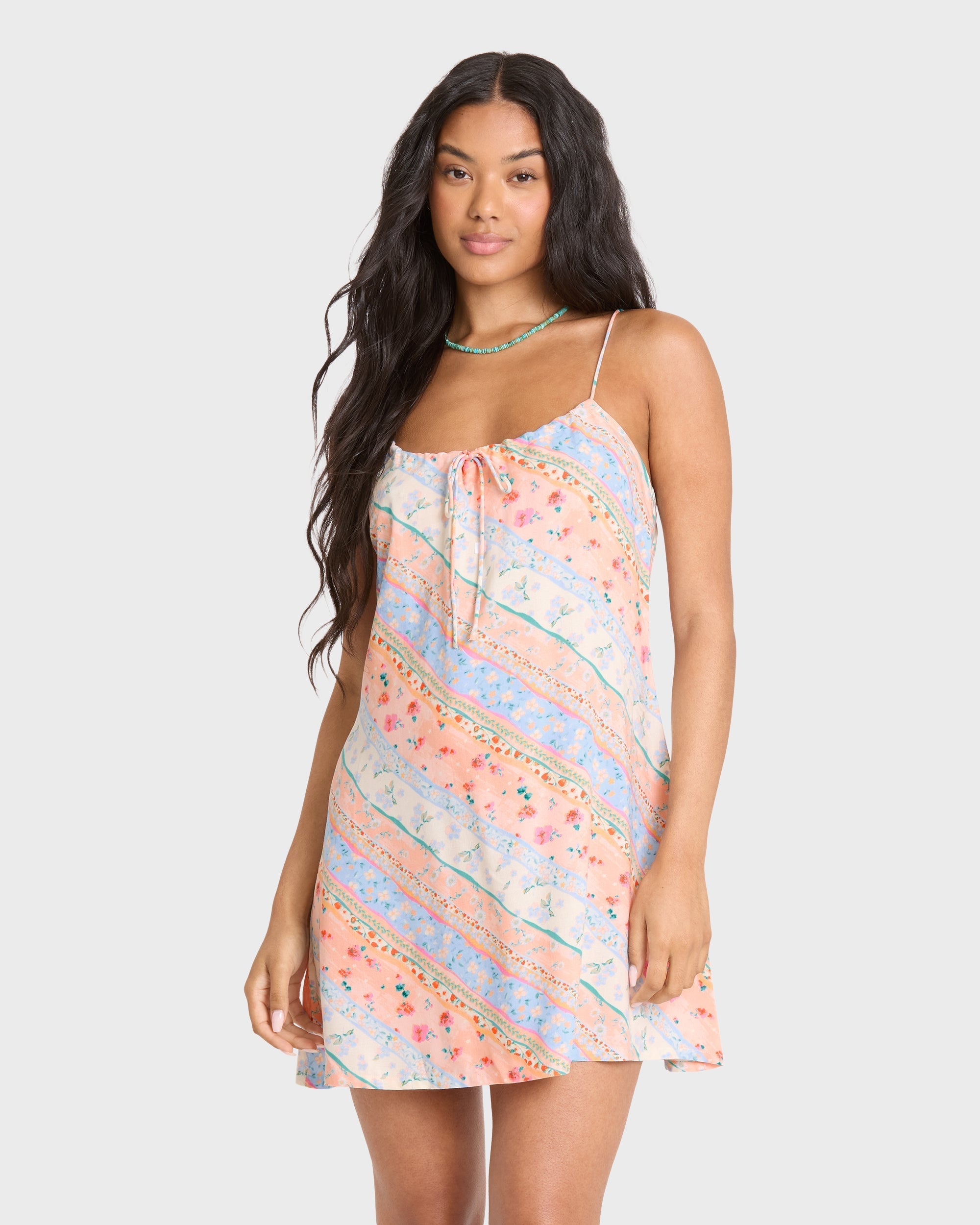 So Simple Mini Dress - Pale Peach