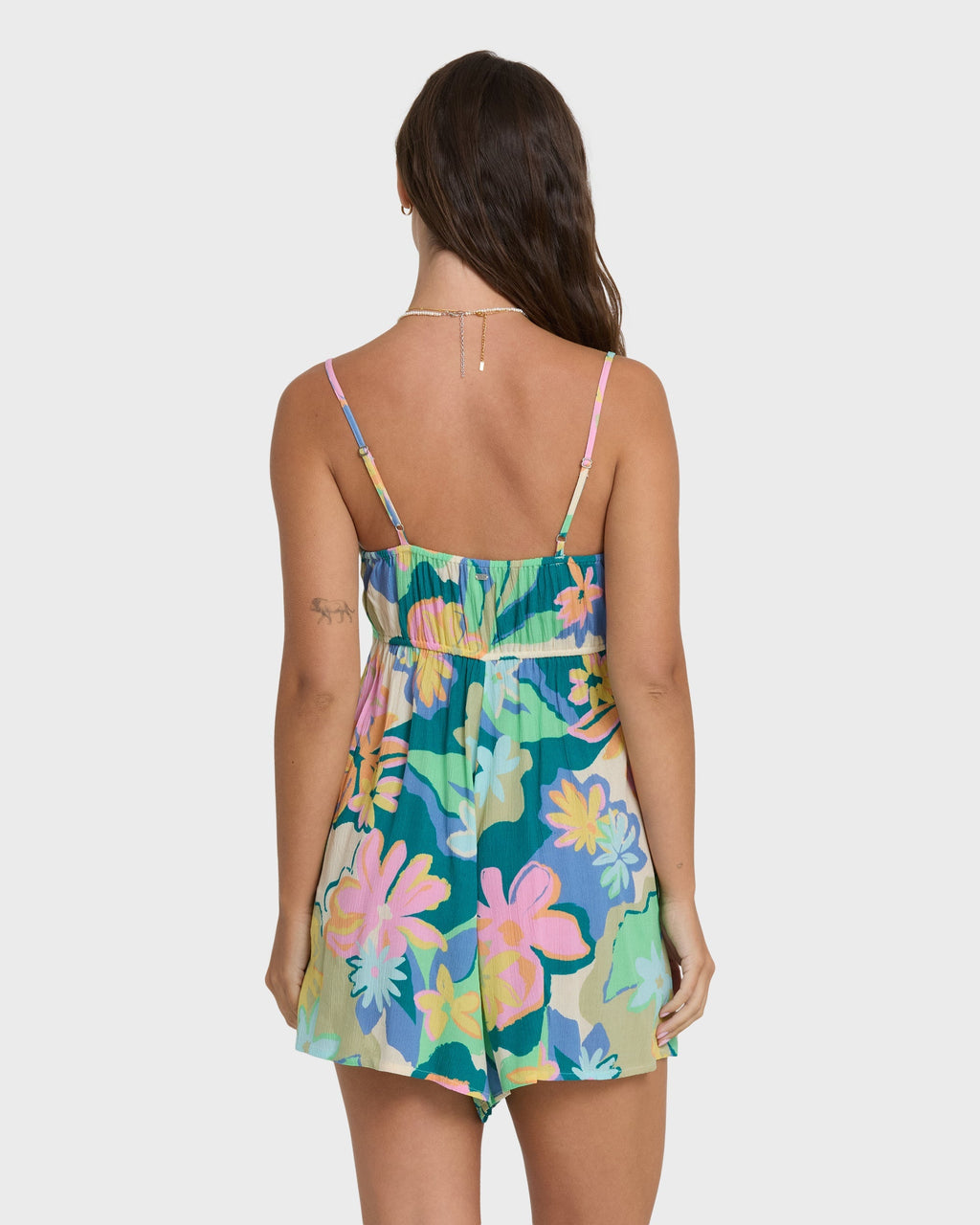 In A Twist Romper - Blue Multi