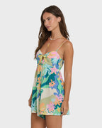 In A Twist Romper - Blue Multi