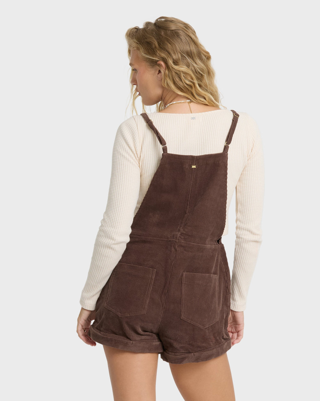 Wild Pursuit Overall Cord Romper - Teak