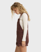 Wild Pursuit Overall Cord Romper - Teak