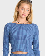 Twilight Dreamer Long Sleeve Woven Shirt - True Navy