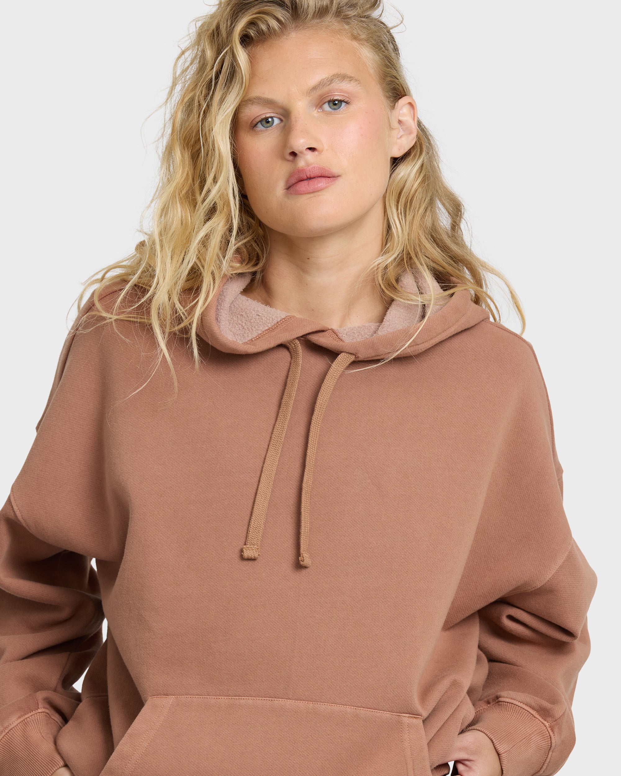All Stacked Pullover Hoodie - Sugar Almond