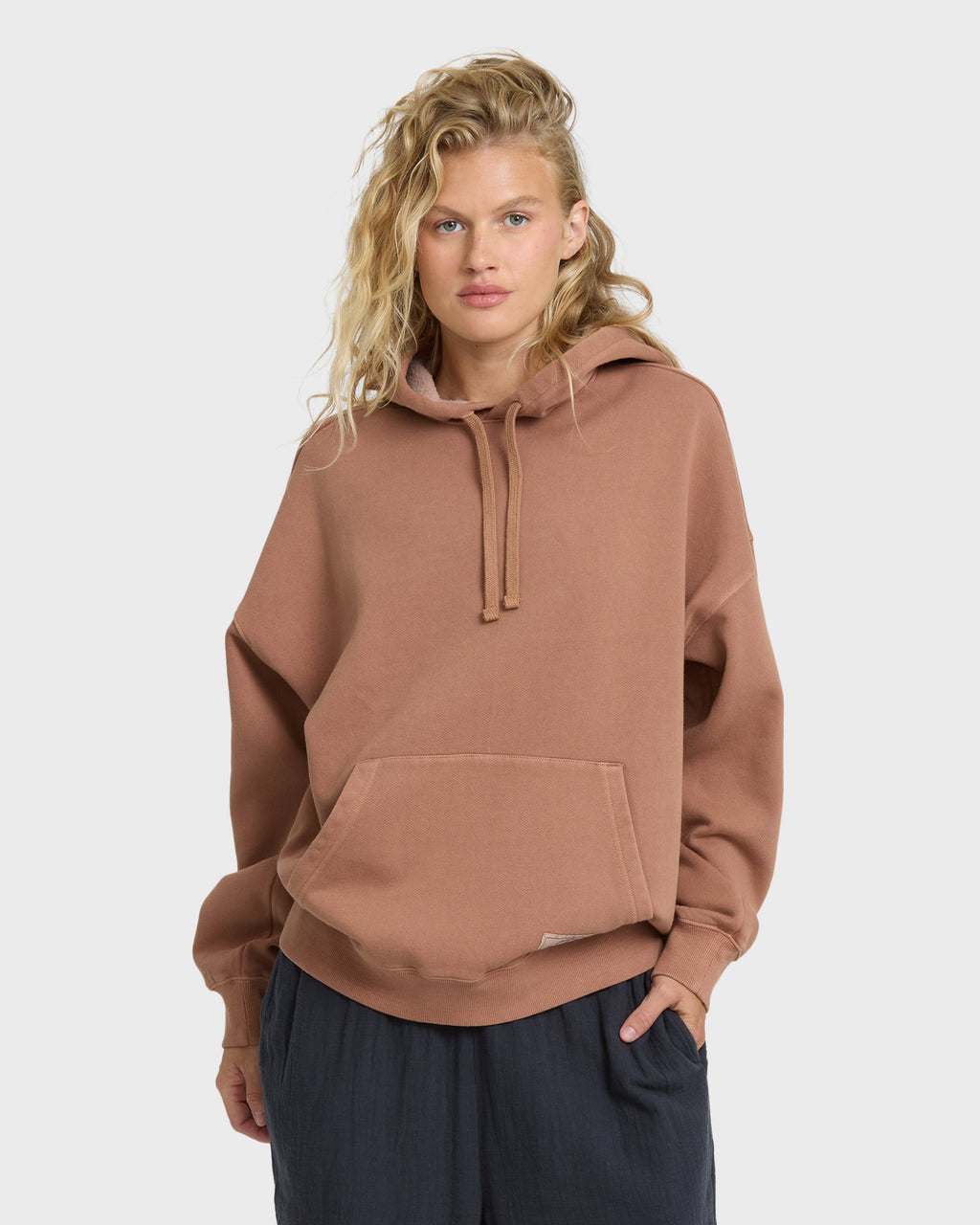 All Stacked Pullover Hoodie - Sugar Almond