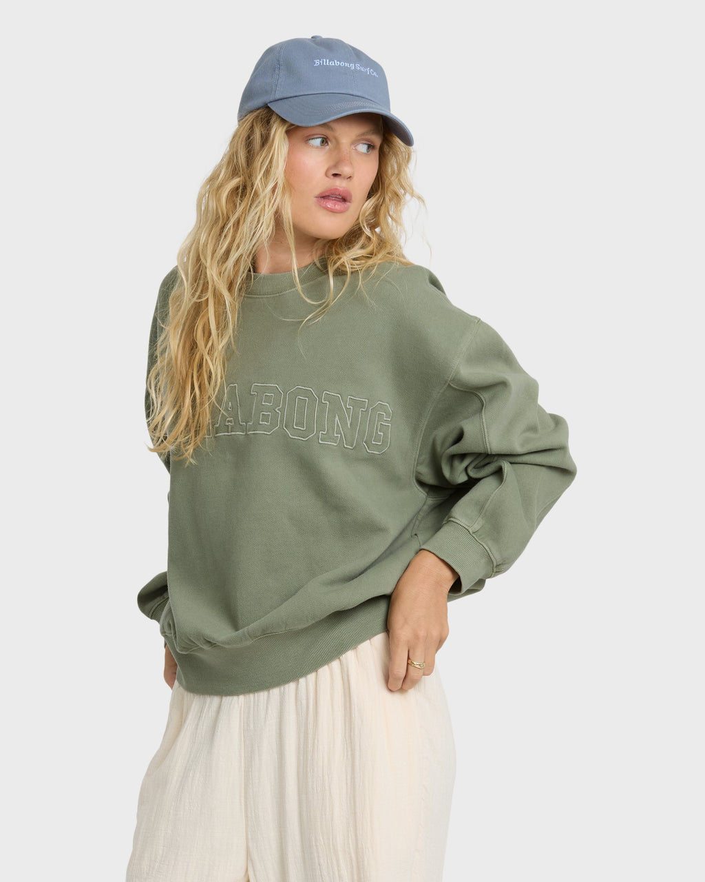 Vibes Kendal Crewneck Sweatshirt - Army Green