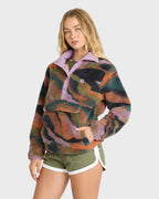Switchback Sherpa Half Snap Fleece Pullover - Black Multi