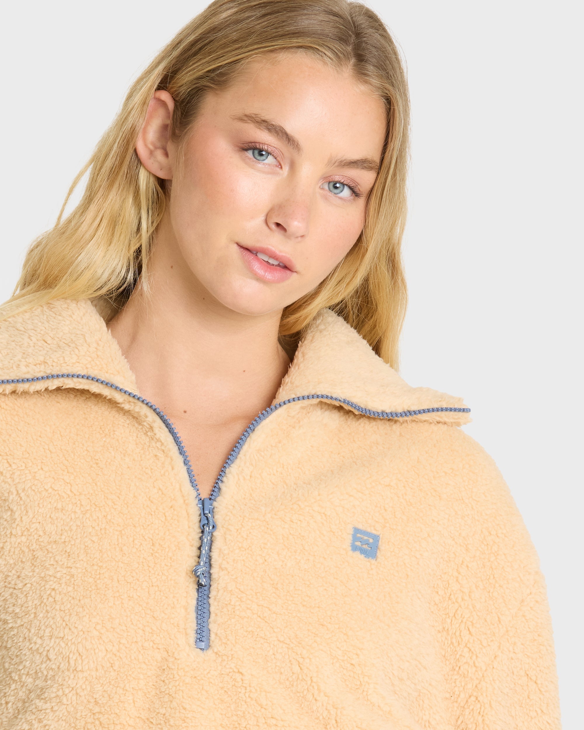 Barra Sherpa Half-Zip Sweatshirt - Buttercream