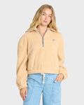 Barra Sherpa Half-Zip Sweatshirt - Buttercream