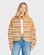 Popoyo Sherpa Full Zip Fleece Jacket - Curry