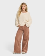 Uncut Cord Pants - Sugar Almond