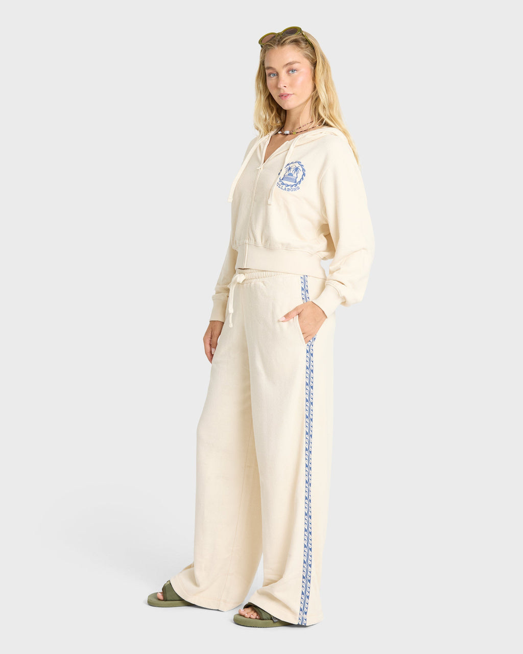 Palm 73 Fleece Sweatpants - White Cap