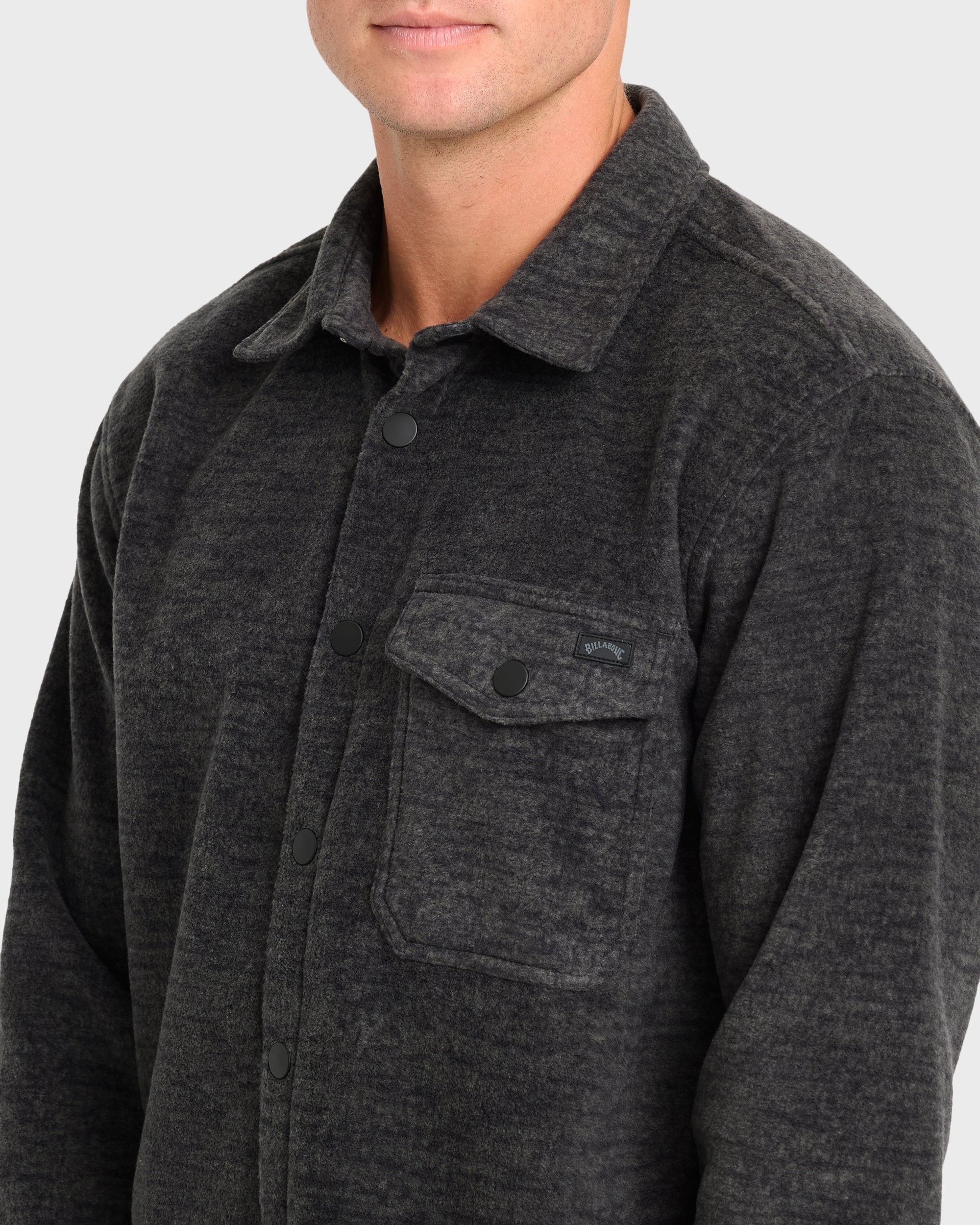 Furnace Long Sleeve Flannel Shirt - Black