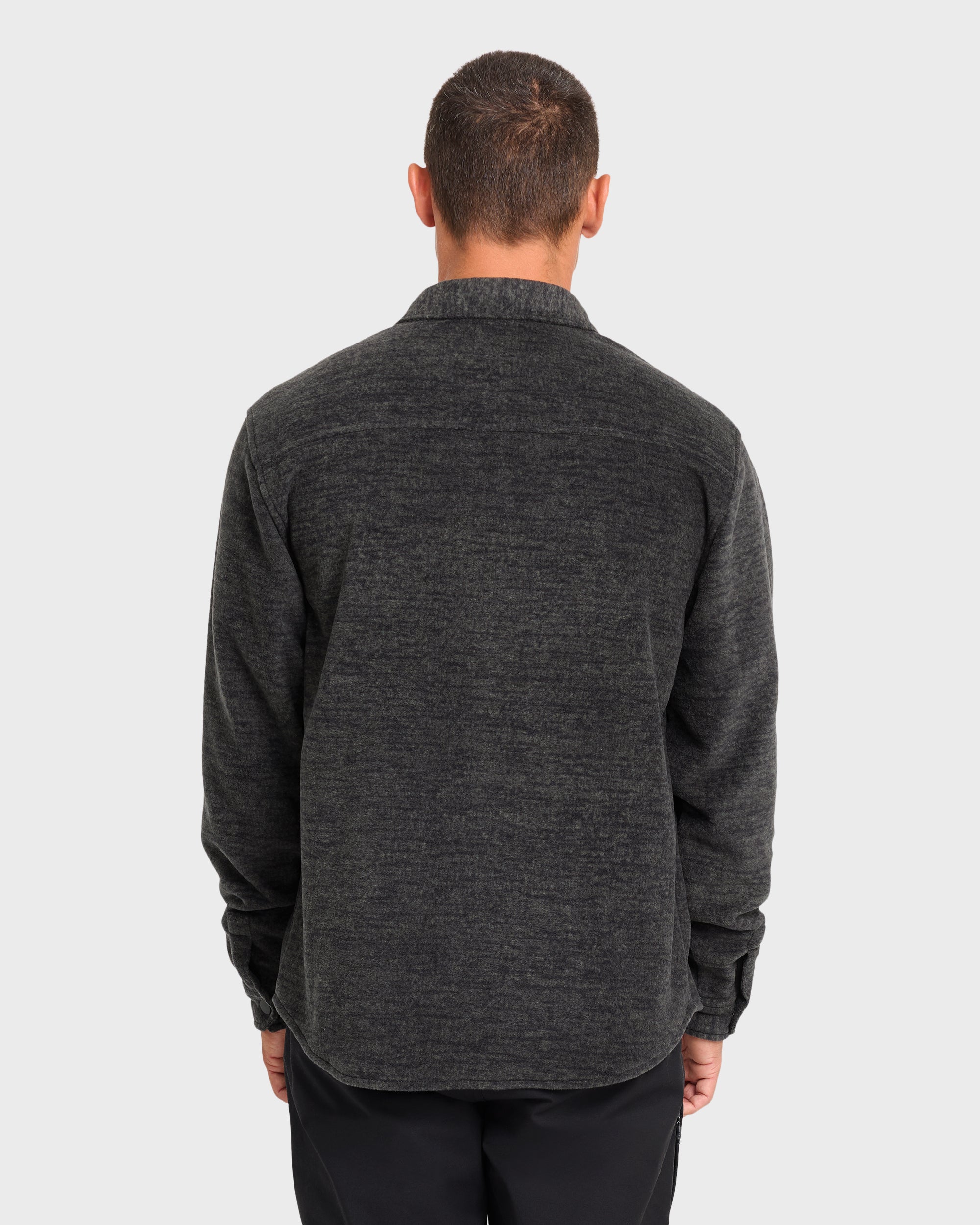 Furnace Long Sleeve Flannel Shirt - Black