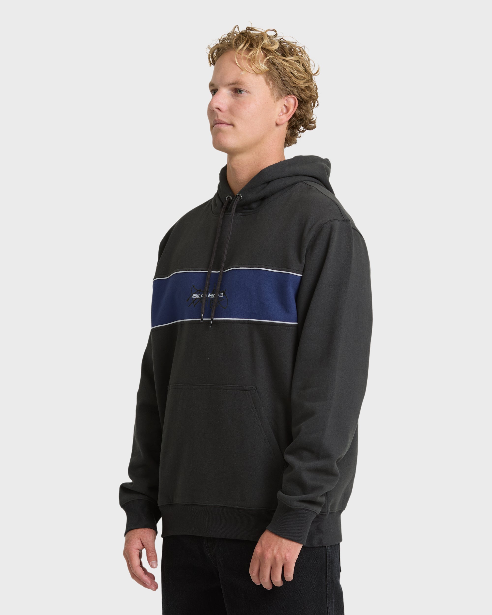 Bad Dog Shrapnel Pullover Hoodie - Washed Black