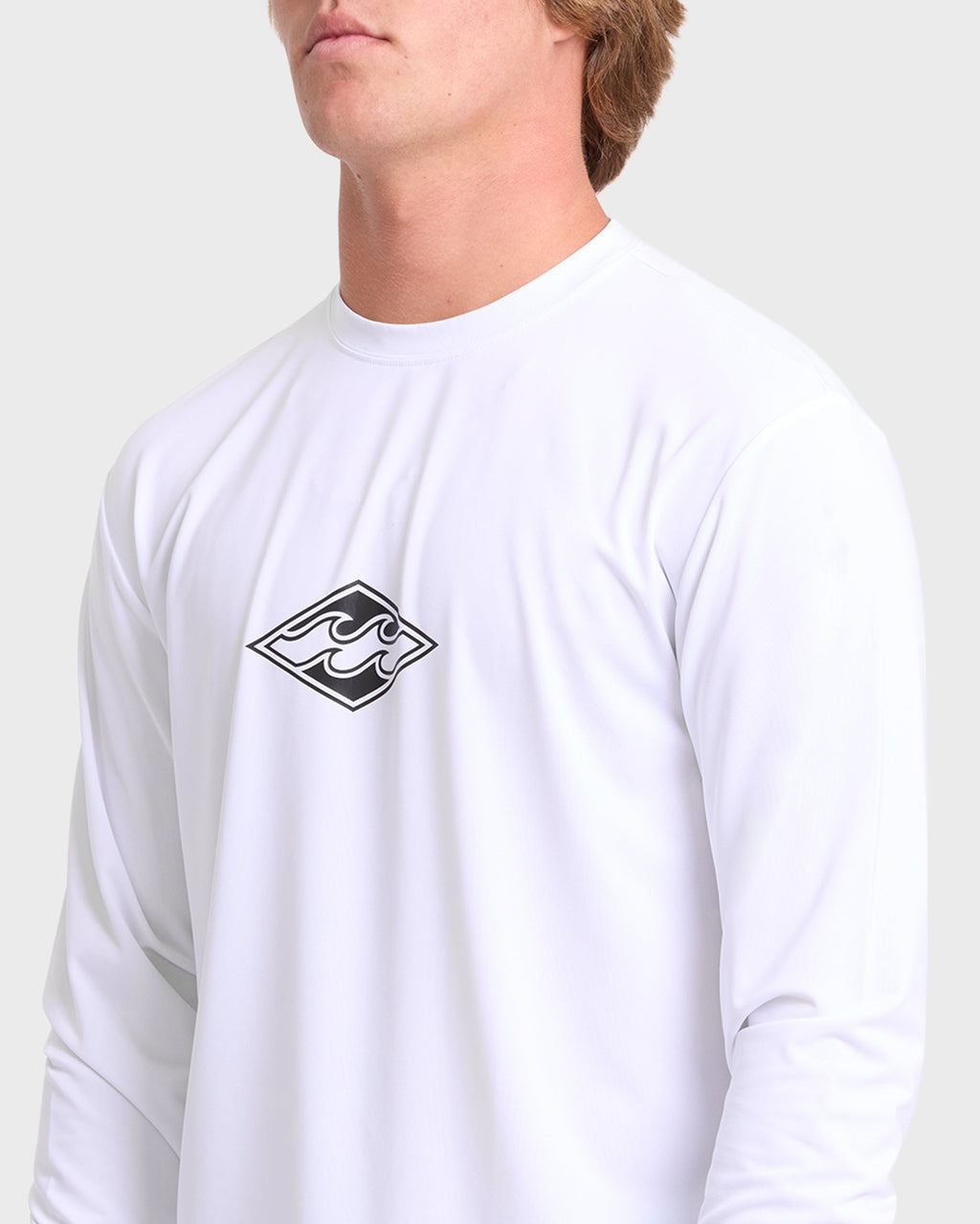All Day Wave Long Sleeve Surf Tee - White