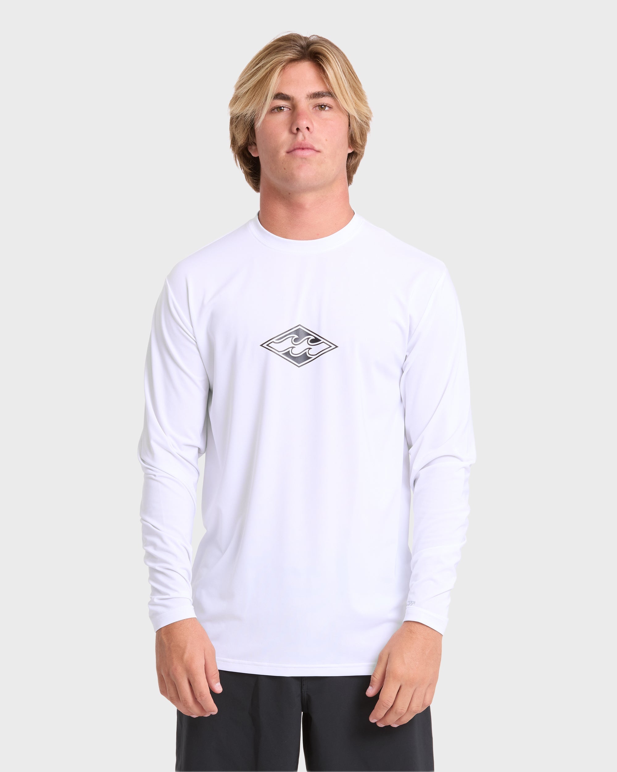 All Day Wave Long Sleeve Surf Tee - White