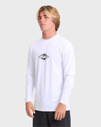 All Day Wave Long Sleeve Surf Tee - White