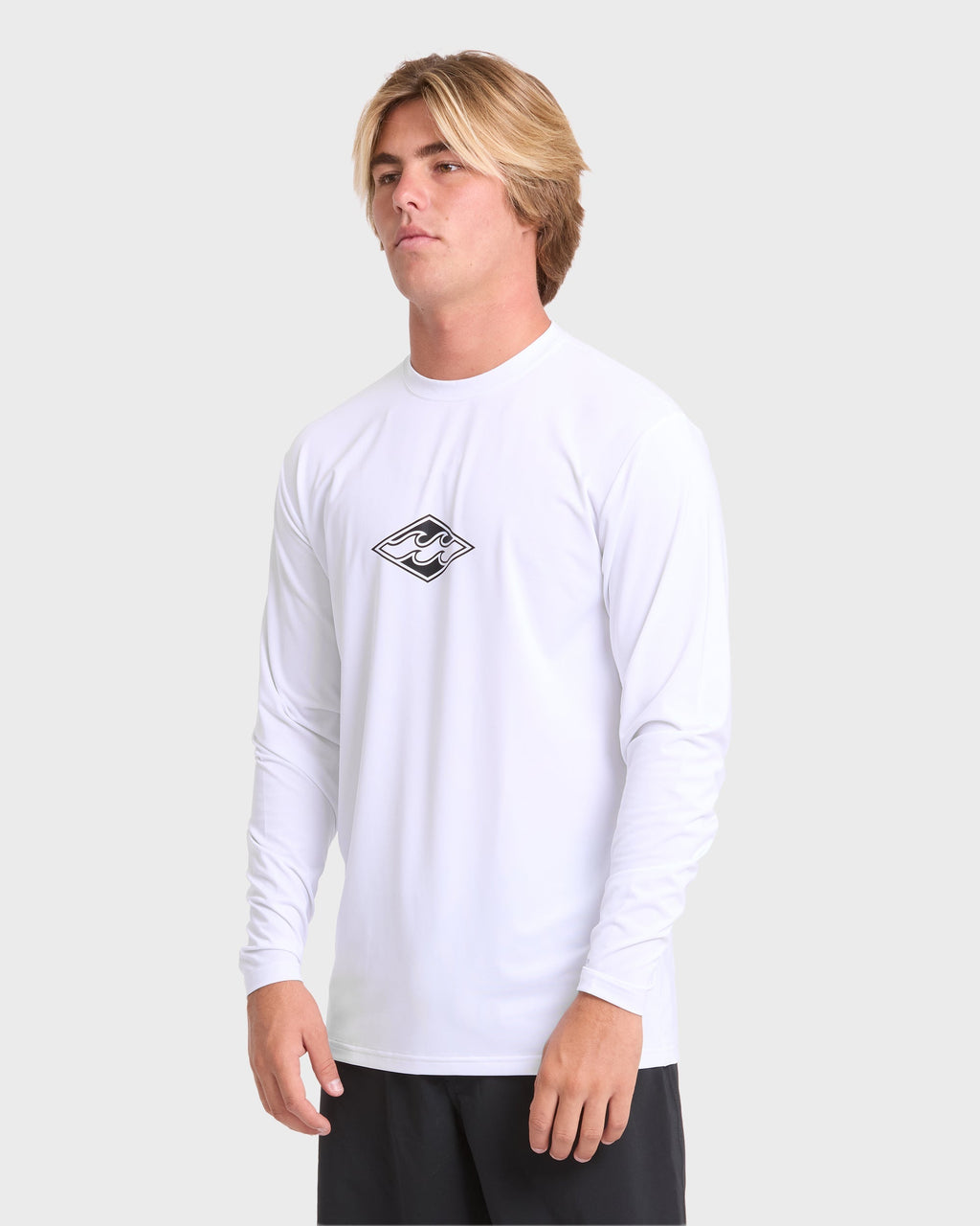 All Day Wave Long Sleeve Surf Tee - White