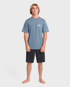 Rift Short Sleeve Surf Tee - China Blue
