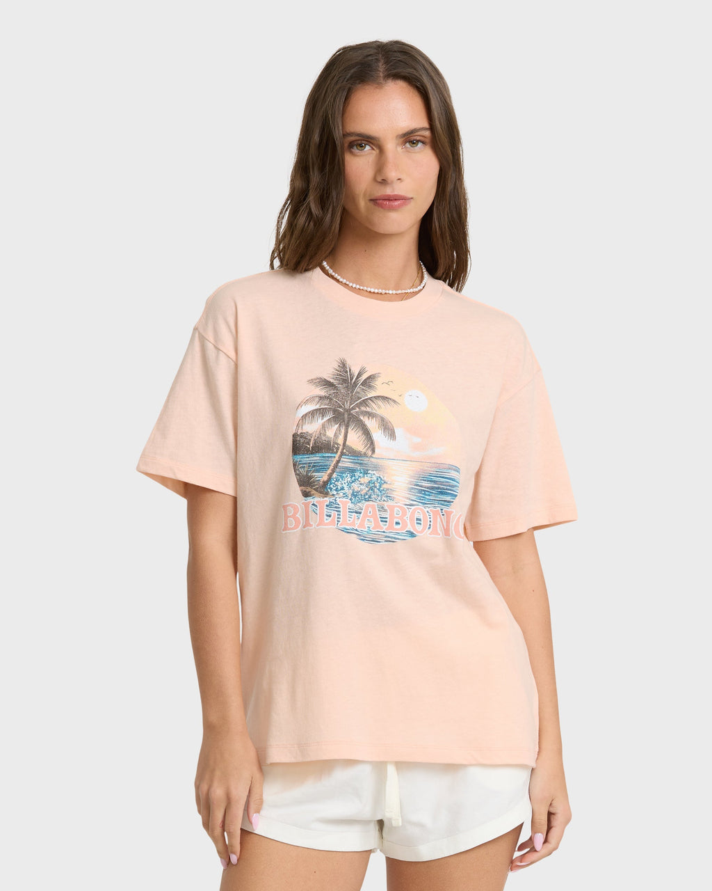 Make A Splash Short Sleeve Cotton Graphic T-Shirt - Cherry Blossom