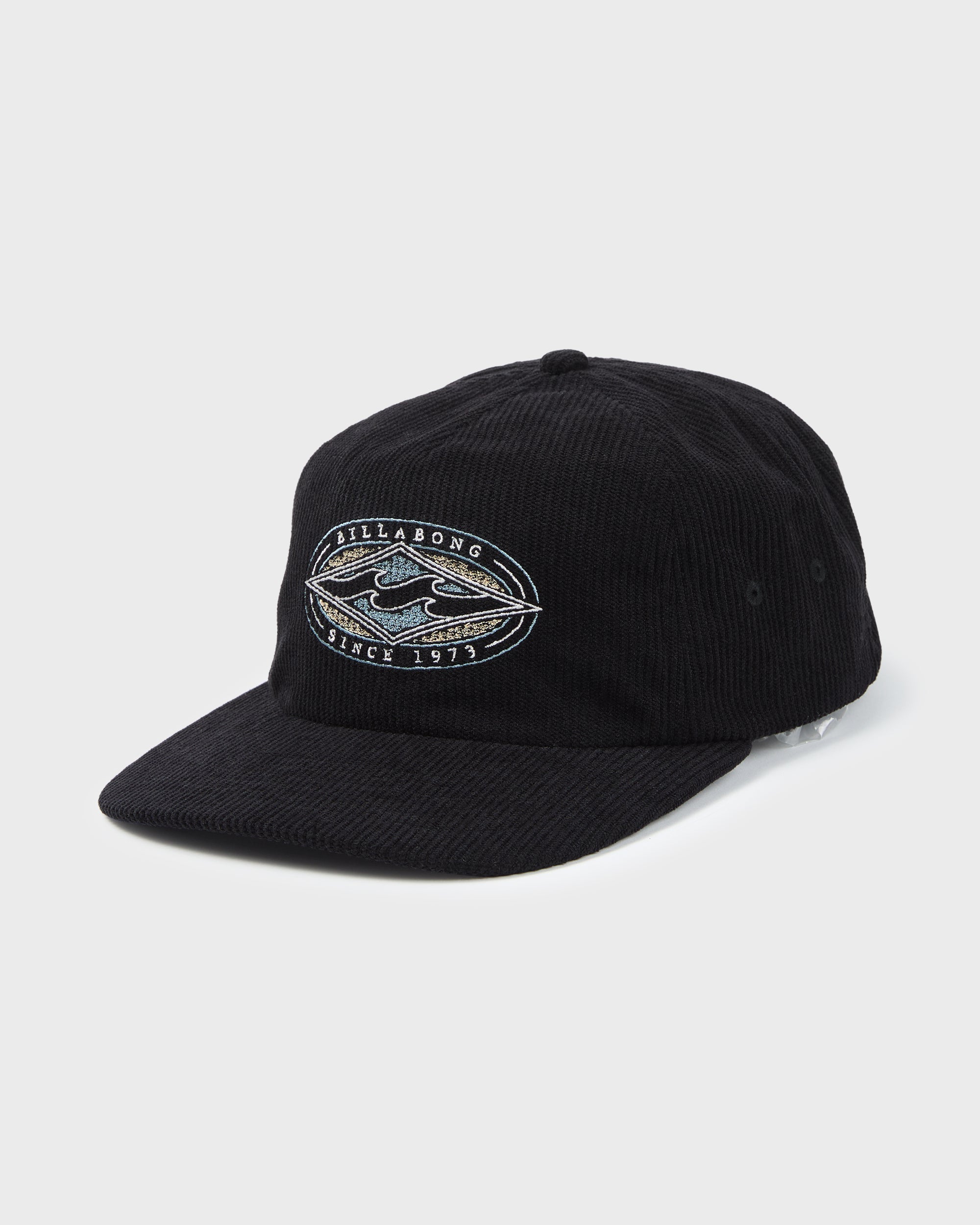 Heritage 5-Panel Strapback Hat - Black