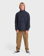 Frontier Mockneck Quarter-Zip Fleece - True Navy