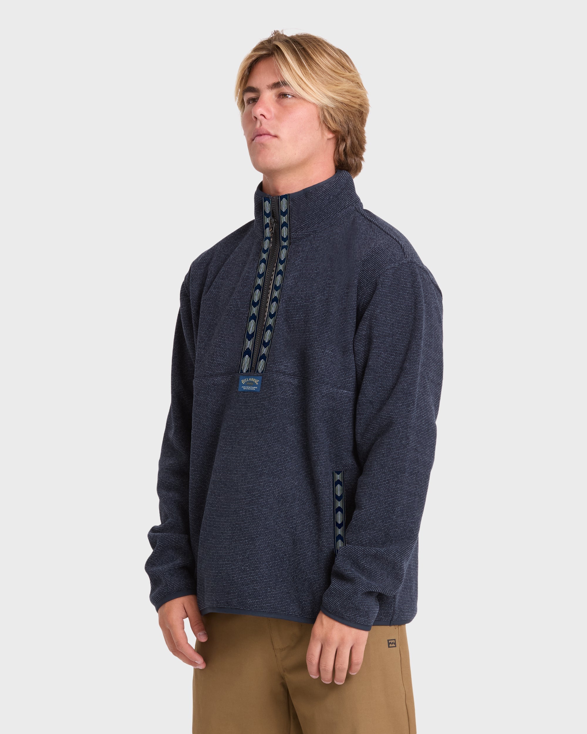 Frontier Mockneck Quarter-Zip Fleece - True Navy