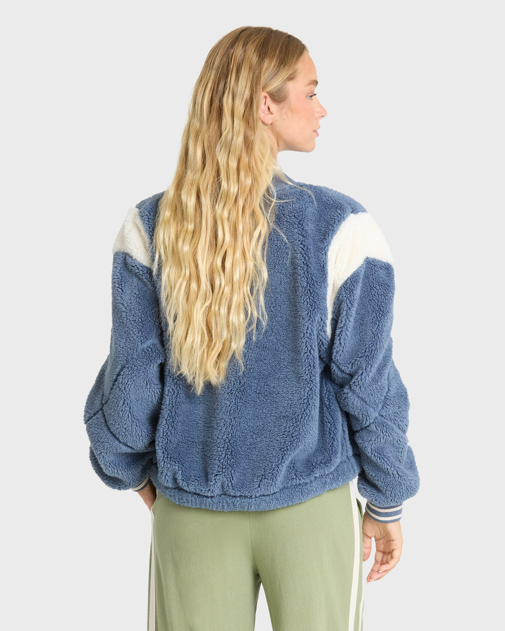 Adventure Division Batter Full Zip Fleece Jacket - Blue Smoke